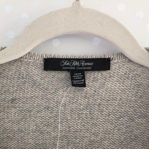 BRAND NEW Saks 5th Avenue 100% Cashmere Draped-Fro
